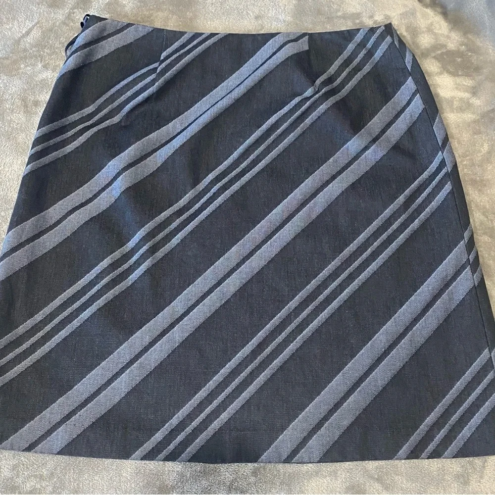 Nine West Striped Pencil Skirt